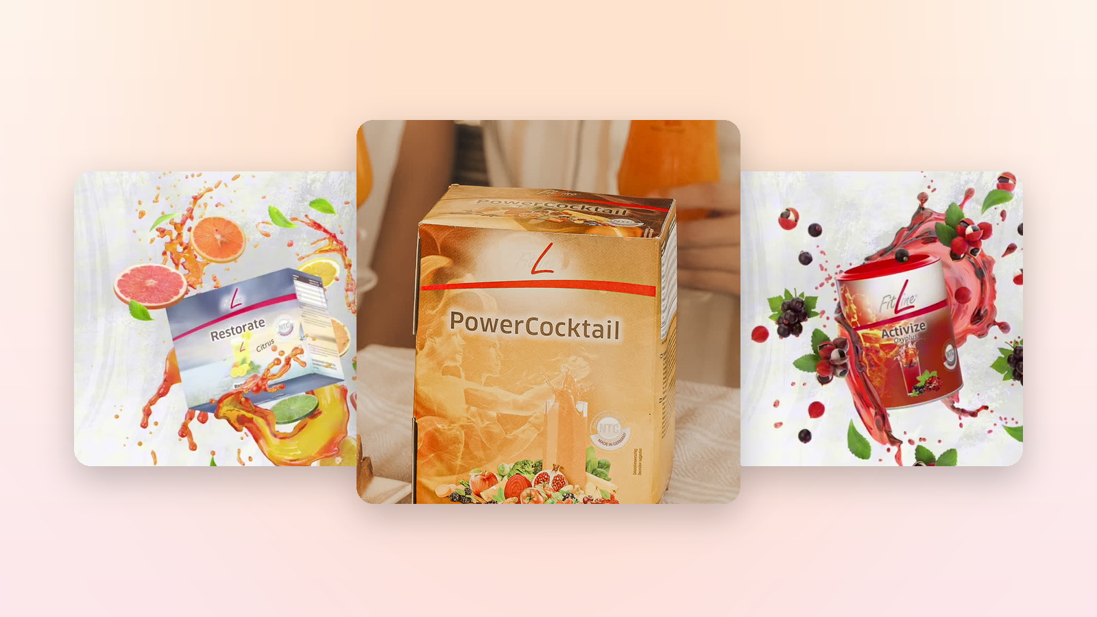 FitLine Restorate Citrus, PowerCocktail и Activize Oxyplus